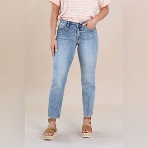 Judy Blue Boyfriend Fit Jeans in Light Wash